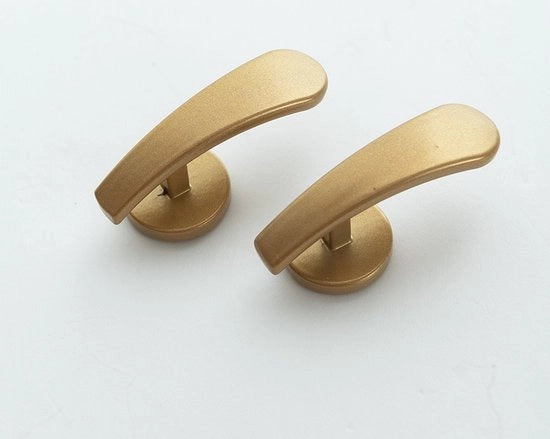 Due maniglioni per tende Maniglioni per tende fissati alla parete Maniglioni per tende in acciaio Maniglioni per tende classici Maniglione per tenda fissato alla parete Maniglione per tenda Gordini accessori - oro