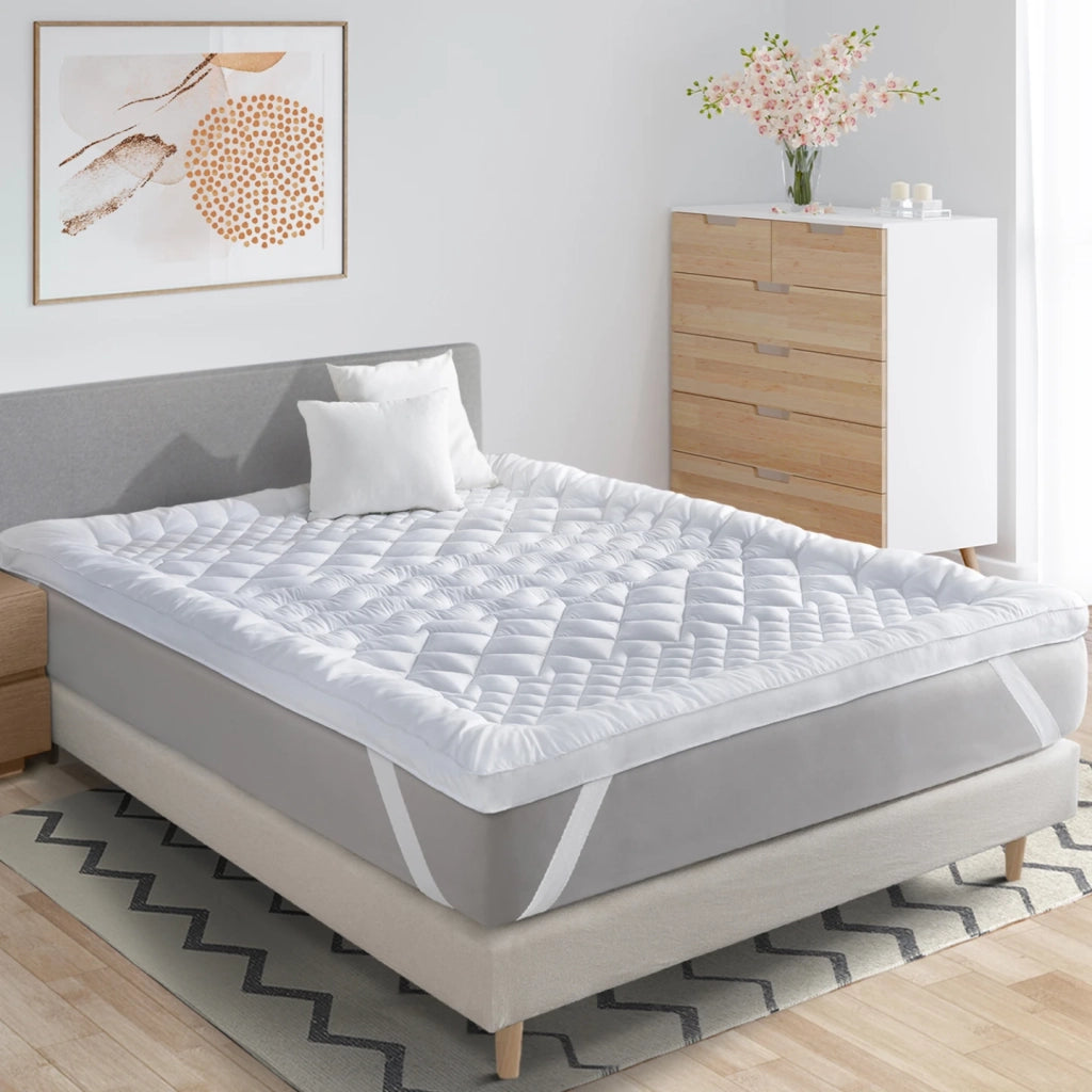 IDMarket - Sovramaterasso 140x190 cm 7 zone comfort spesso e morbido 600gr SACHA