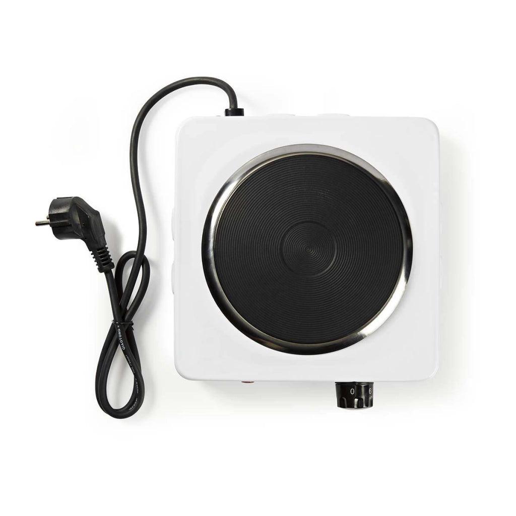 Piastra elettrica 1500W per 1 caminetto antisurriscaldamento Bianco Nedis