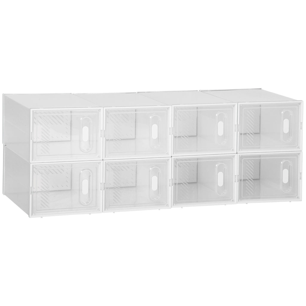 Sistema scaffale modulare 8 scomparti ¨C zephmum ¨C 25x35x19 trasparente