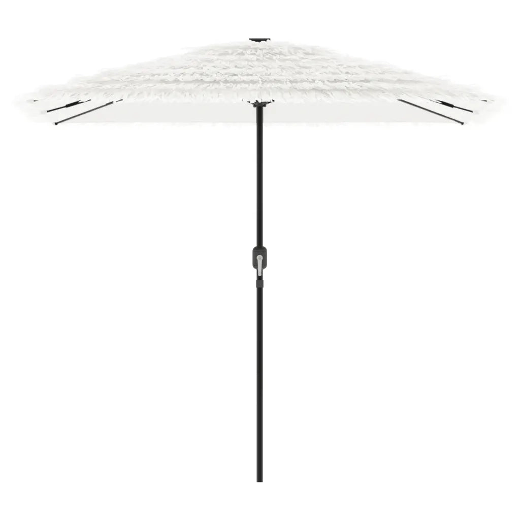 Ombrellone Giardino con Palo in Acciaio Bianco 248x248x248 cm 4005092