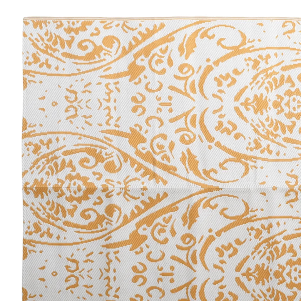 Tappeto da Esterni ARAKIL Arancione e Bianco 190x290 cm in PP 310463
