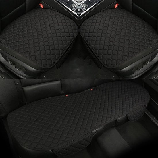 Hoes per auto, set per auto, incluso 1 coppia per sedili anteriori e 1 hoes per sedile posteriore. Universale per 90% delle vetture, SUV, auto e sedan (3 pezzi - nero).
