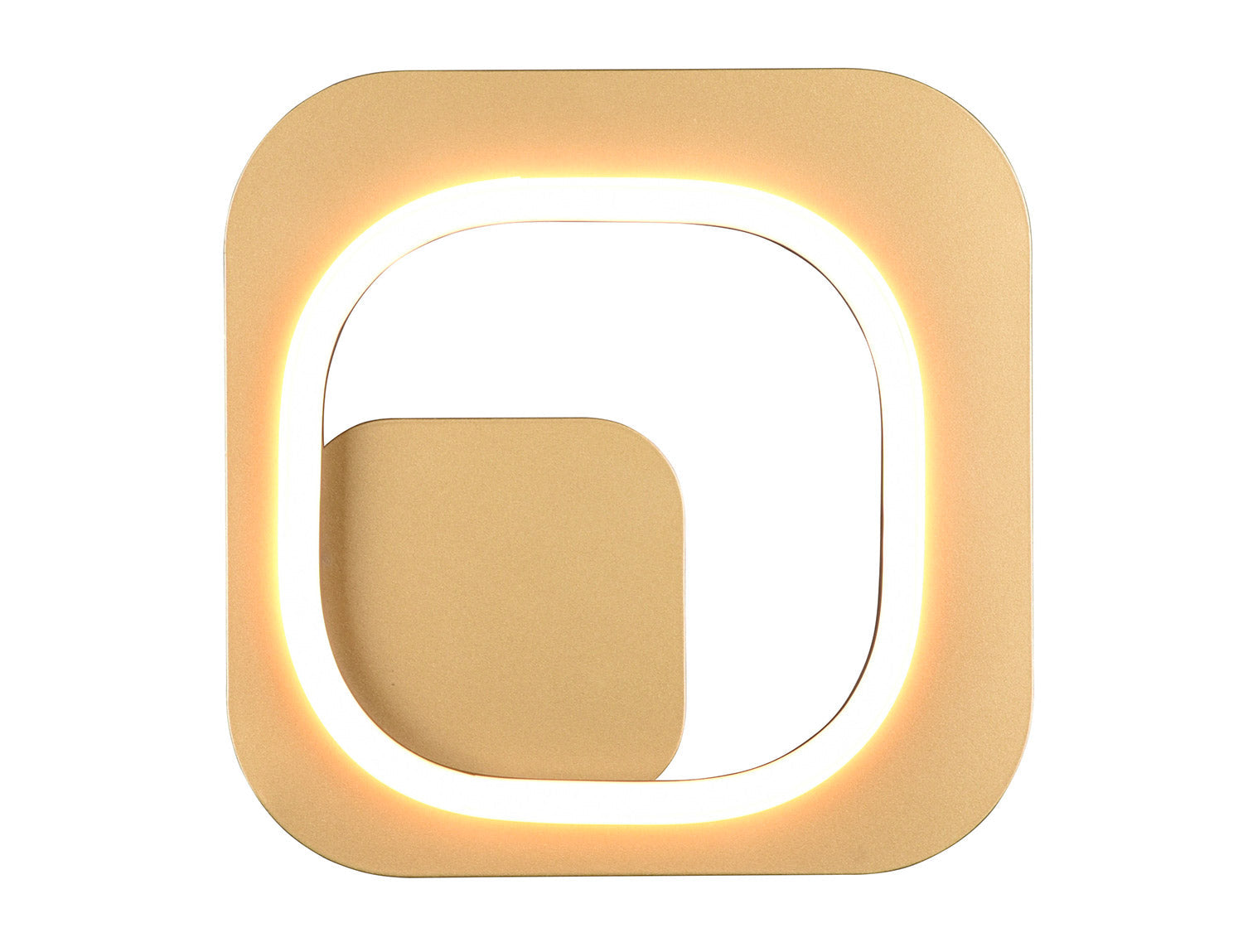 Applique da Interno a LED in Metallo Nero e Oro