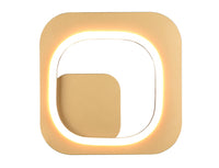 Applique da Interno a LED in Metallo Nero e Oro