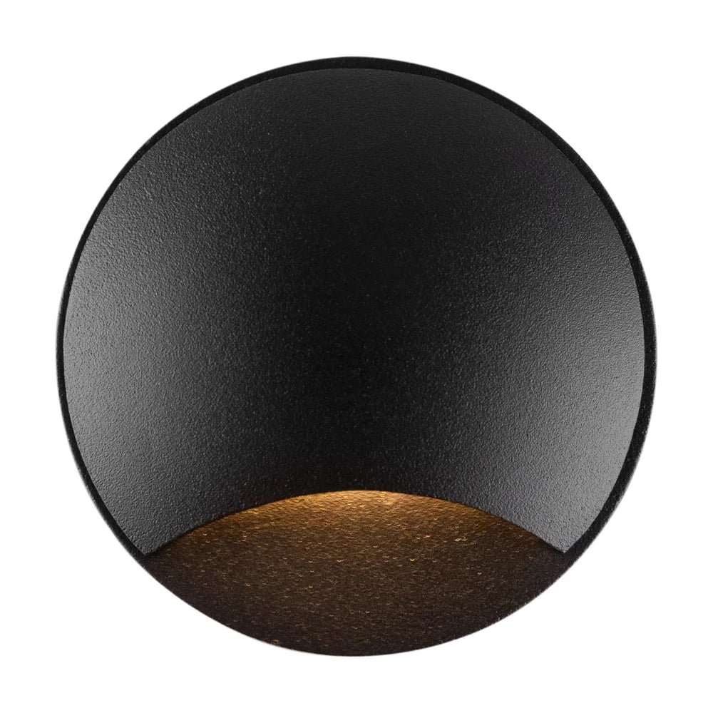 Segnapasso Da Esterno Moderno Biscotti Luce Led 3W Alluminio Nero Ip65