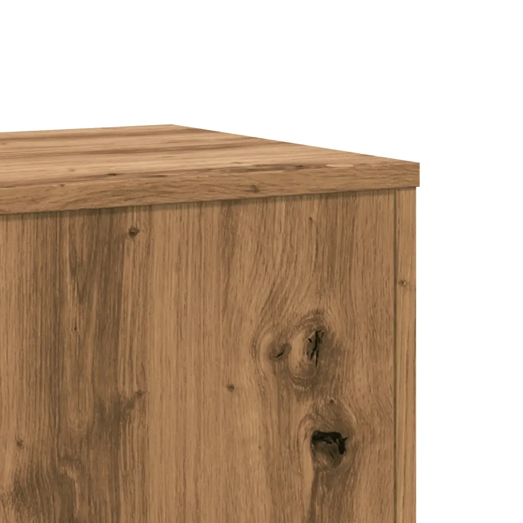Supporti Piante 2 pz Rovere Artigianale 33x33x100cm Multistrato 3307890