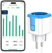 Contatto Wi-Fi con contatore di energia elettromagnetico - misurazione della corrente - timer - 16 A 24 GHz