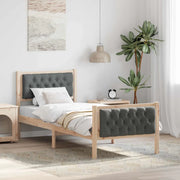 Struttura del letto Grigio scuro 75 x 190 cm Pino massello 878440