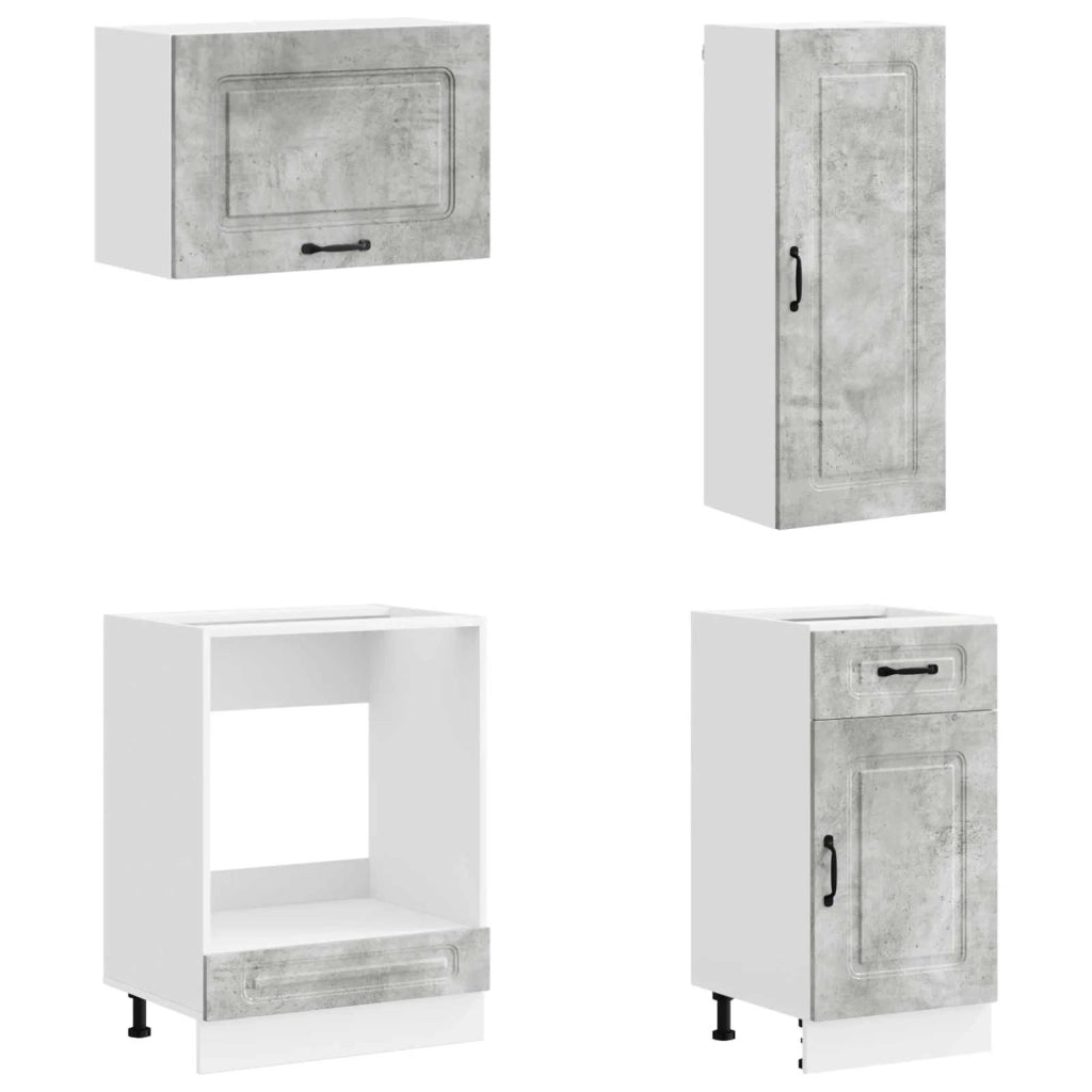 Unità Cucina KALMAR 8 pcs Grigio Cemento Legno ingegnerizzato 3438196