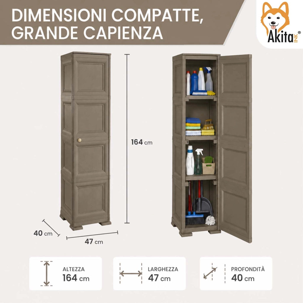 Akitaink Colonnina 4 Moduli Wenge 40x43x164 cm