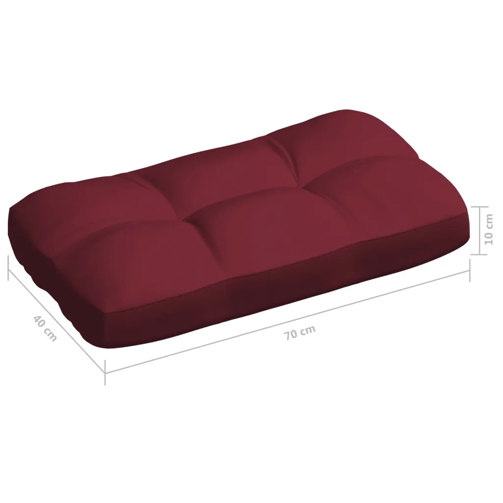 Cuscini per Divano Pallet 7 pz Rosso Vino