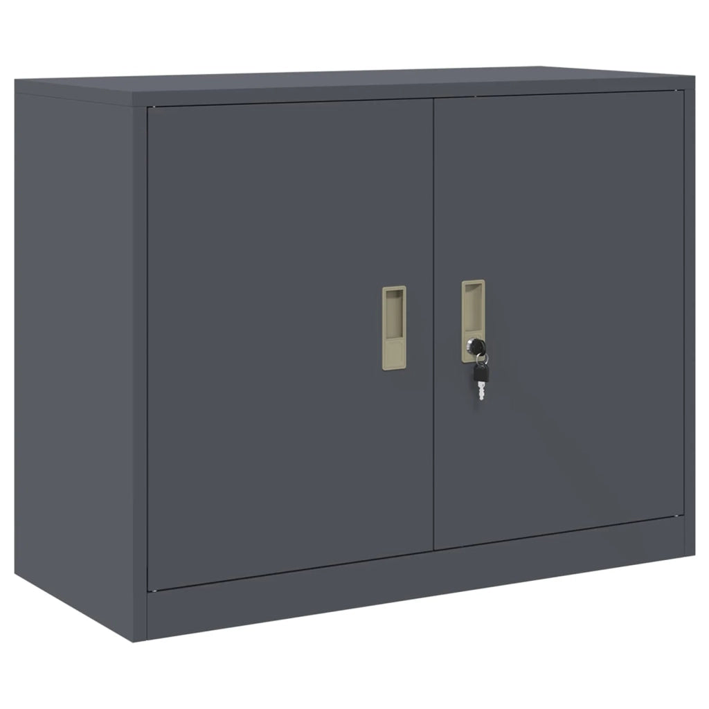 Armadio Antracite 90 x 40 x 70 cm Acciaio