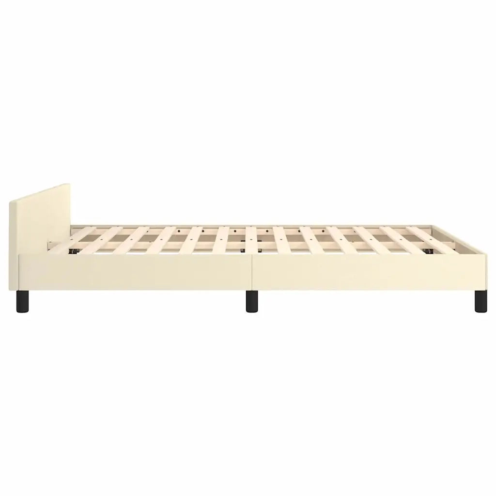Giroletto con Testiera senza Materasso Crema 140x200 cm 347503