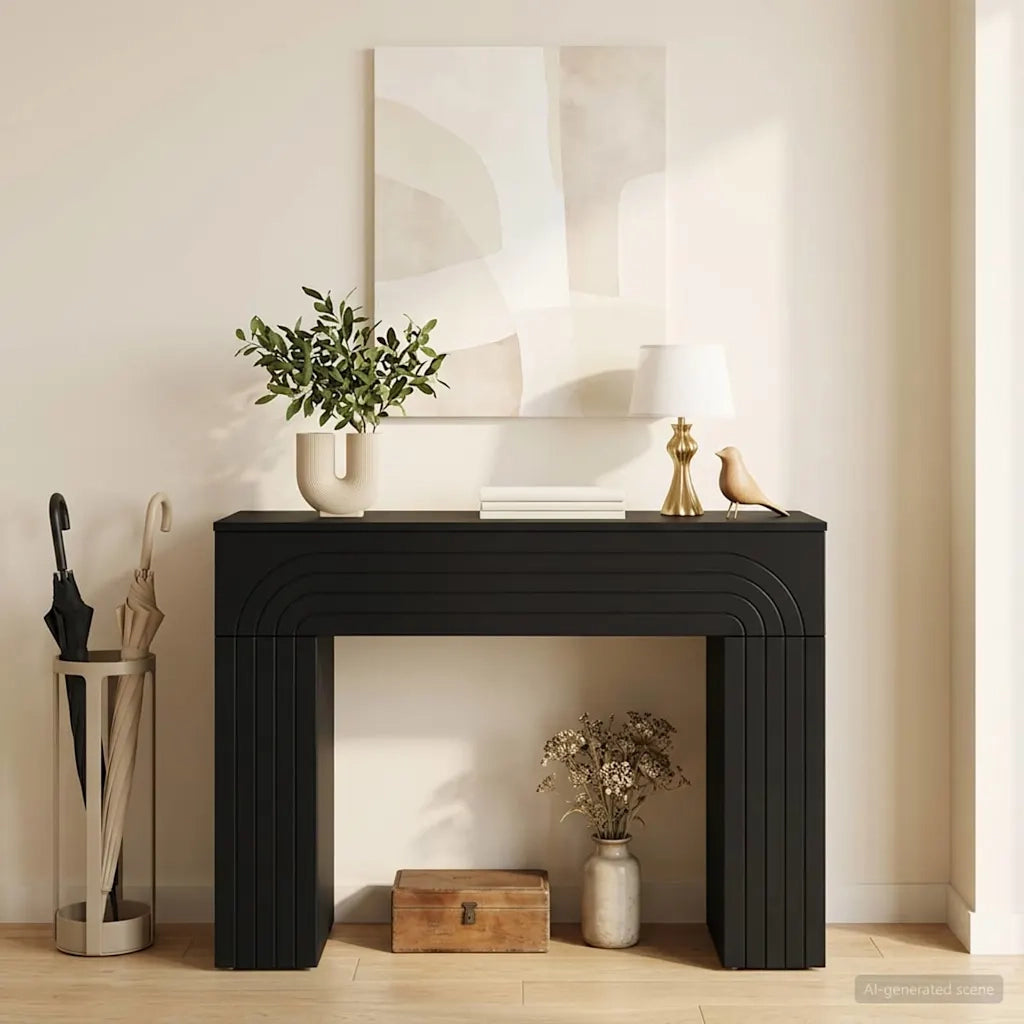 Tavolino da salotto Nero 102 x 35 x 75 cm Legno ingegnerizzato 899928