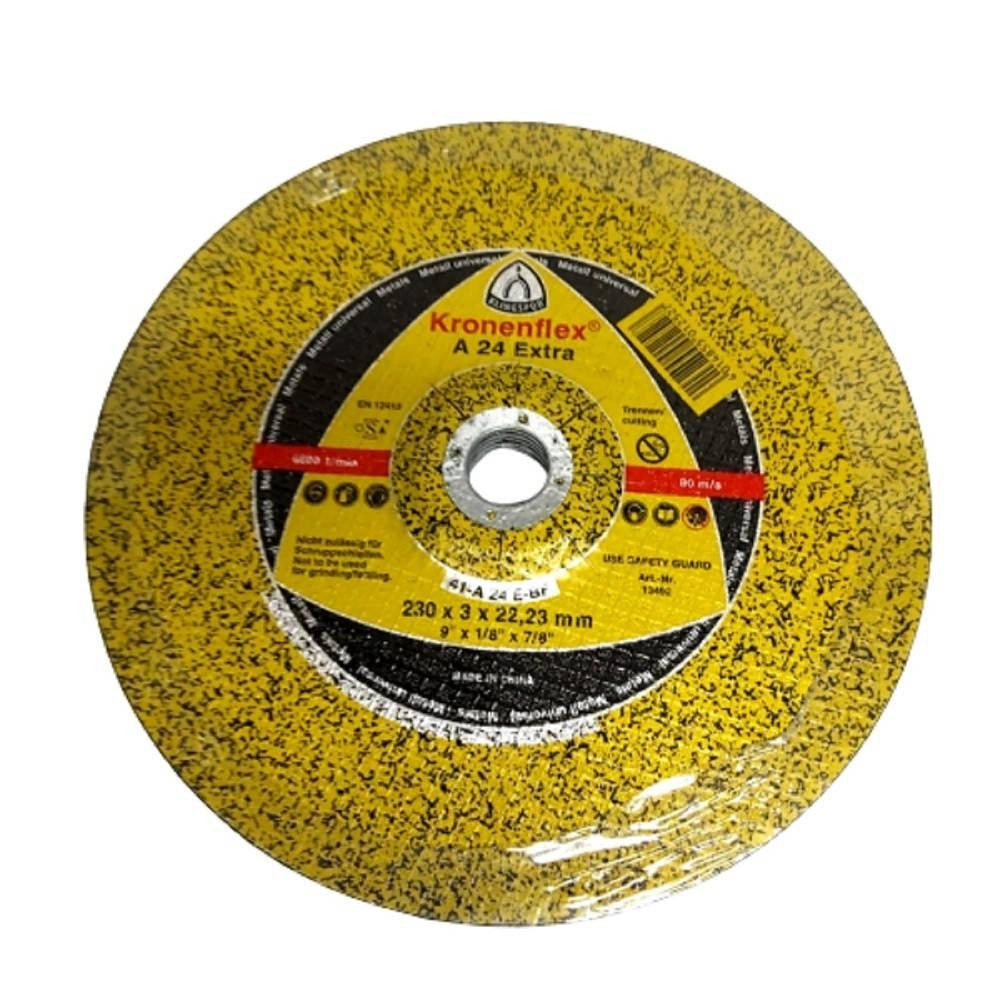 Trade Shop - Set 5 Pezzi Disco Per Metallo Sbavatura D.230 X 3 Mm Foro 22,23mm Smerigliatrice -