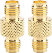 Adattatore Coassiale Femminile a SMA per Collegamento Antenna F a F - Set da 2 pezzi