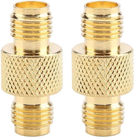Adattatore Coassiale Femminile a SMA per Collegamento Antenna F a F - Set da 2 pezzi