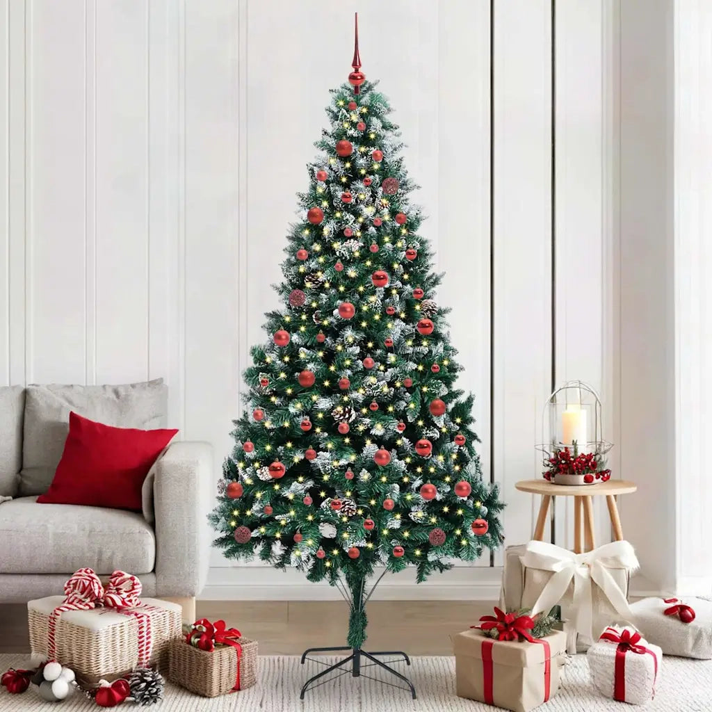 Albero di Natale artificiale con 300 LED Verde 210 cm