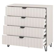 Maggiora, Cassettiera 4 Cassetti, 93x40x90.5h cm Bianco