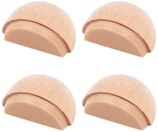 Stoppiature in legno per porte interne 4 pezzi - 47 x 38 x 22 mm - autofixante