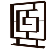 Libreria in legno "Sarmasik" - 124 x 22 x 149 cm - Wengé