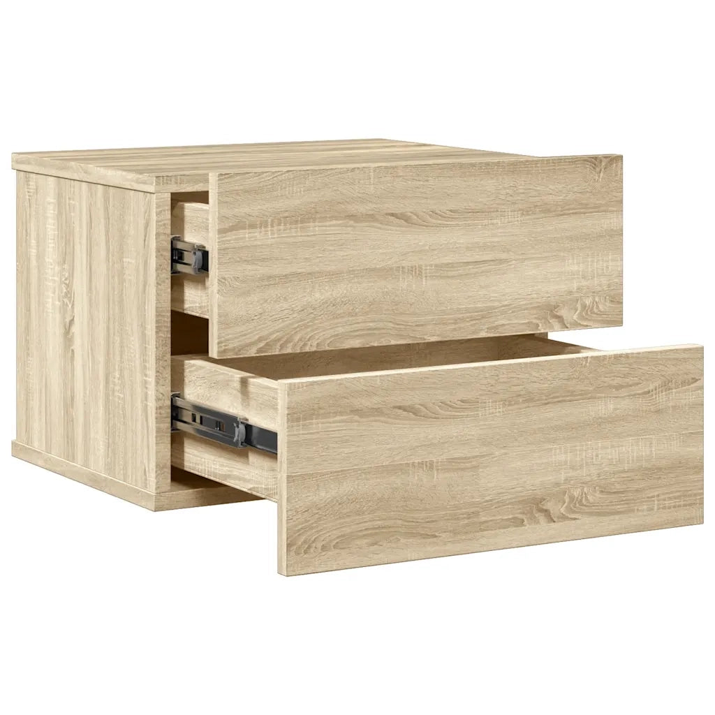 Comodino | Armadio da Notte | Mobiletto da notte Rovere Sonoma 40x30x30 cm in Legno Multistrato