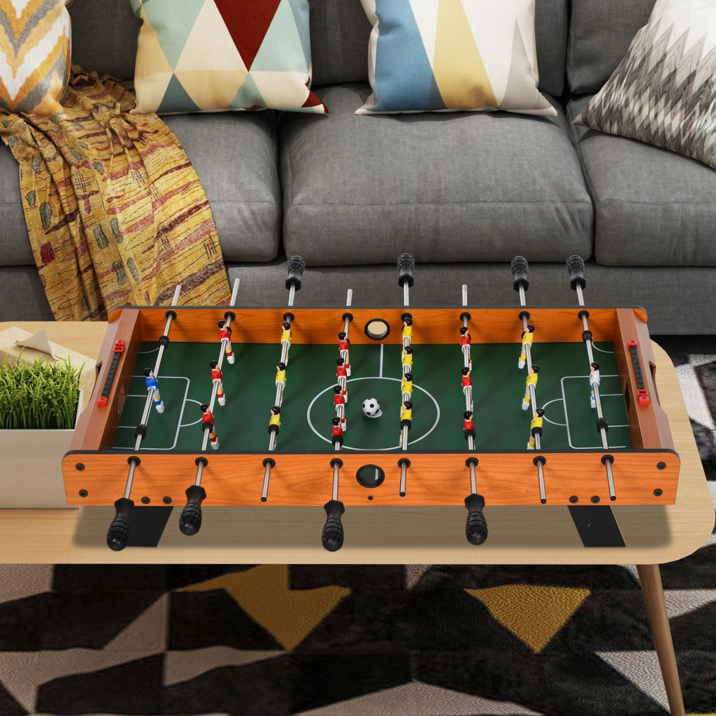 Calcio Balilla in Legno con 22 Giocatori e Accessori Inclusi