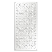 SHAPE - Pannello in PVC traforato - Parasole Misura: 98x198 cm, Colore: bianco
