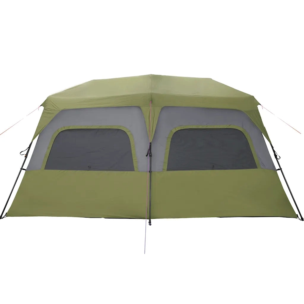 Tenda Campeggio 10 Persone Verde Rilascio Rapido Impermeabile 94290