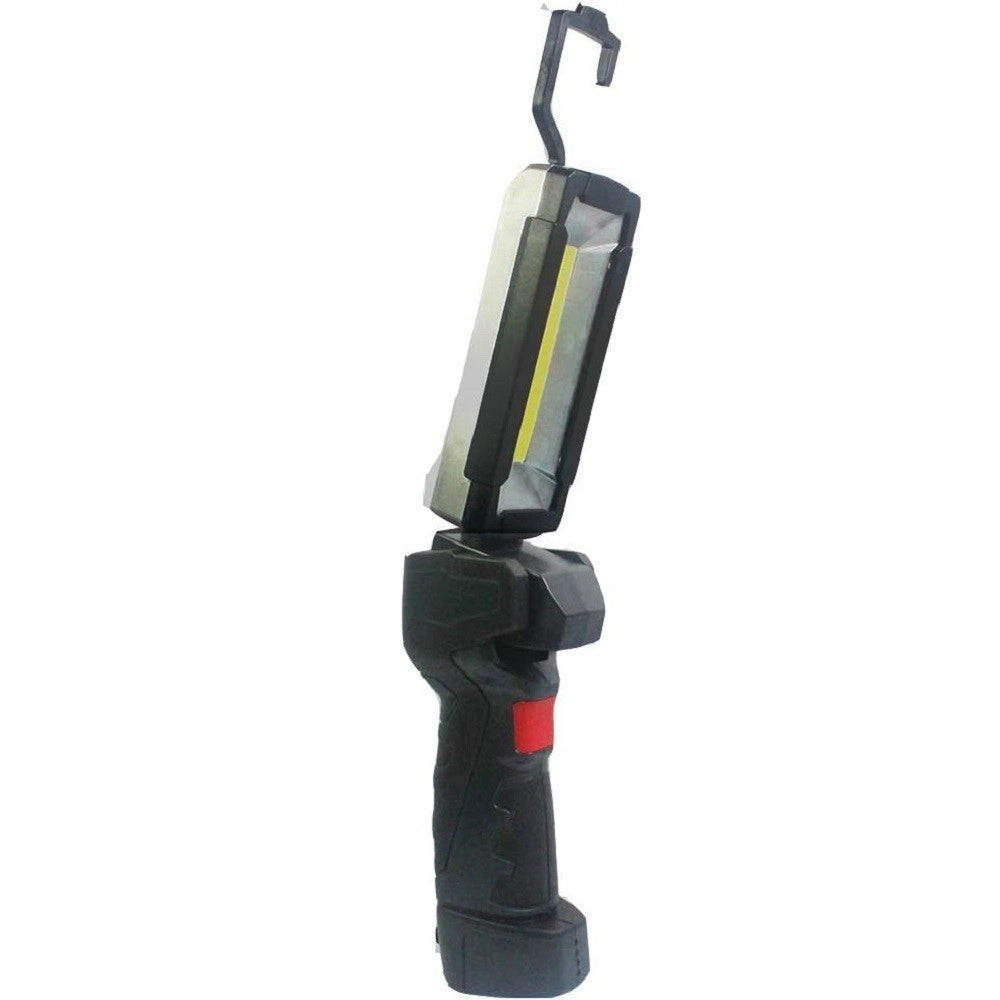 Trade Shop - Luce Lavoro Led Ricaricabile Usb Torcia Attacco Magnetico 5 Modalità Antiscivolo -