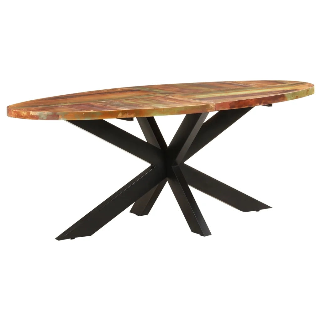 Tavolo da Pranzo 200x100x75cm in Legno Massello di Recupero 321676