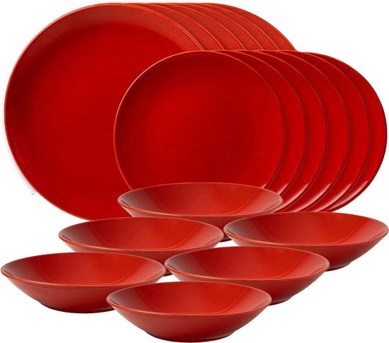 Set di piatti e tazze in ceramica ecologica