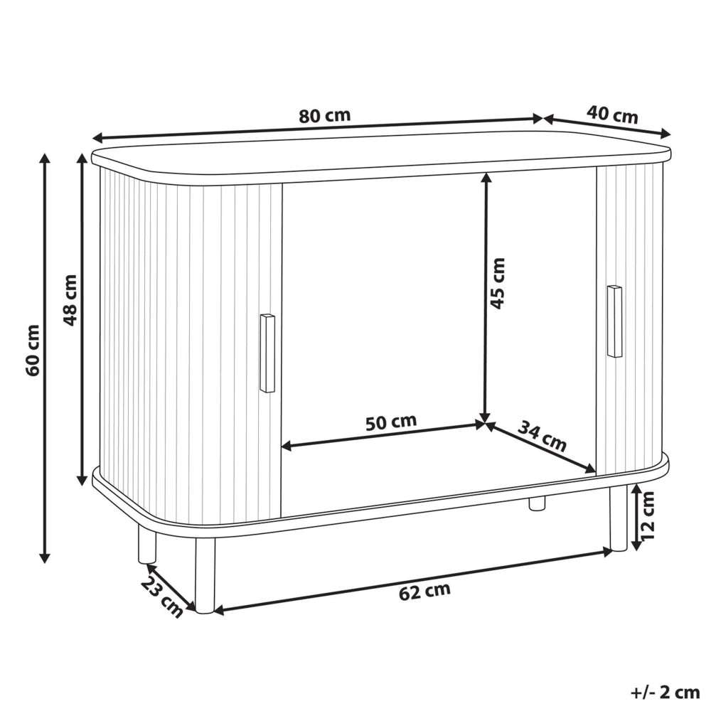Credenza retrò ad ante scorrevoli MDF Gambe in metallo Legno scuro camera da letto soggiorno