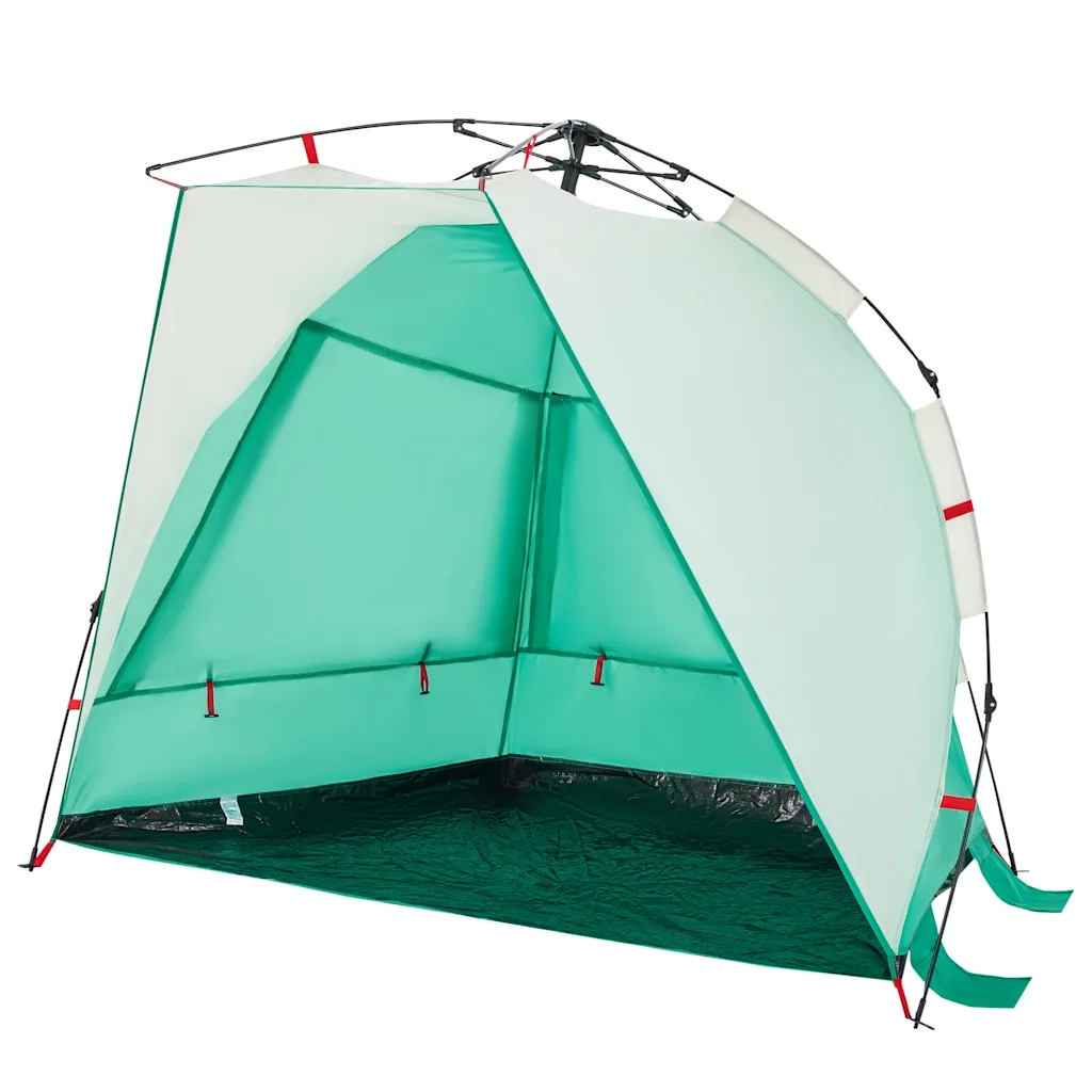 Tenda da Spiaggia 2 Persone-Tenda da campeggio Verde Rilascio Rapido Impermeabile 832836