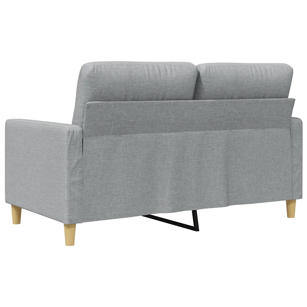 Divano a 2 Posti Grigio Chiaro 120 cm in Tessuto 359227
