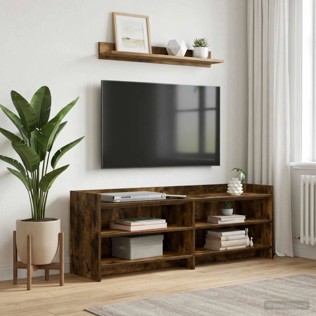 Mobile TV 135 x 33 x 47 cm Rovere Fumo Legno ingegnerizzato 8011231