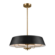 Lampada a sospensione Kichler Luella Ø56 nero/ottone 4xE14