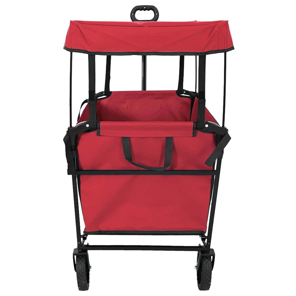 Carrello a Mano Pieghevole Rosso 105 x 56,5 x 116 cm CFW7119673