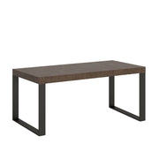 Tavolo allungabile 90x90/246 cm Tekno Premium Noce telaio Antracite