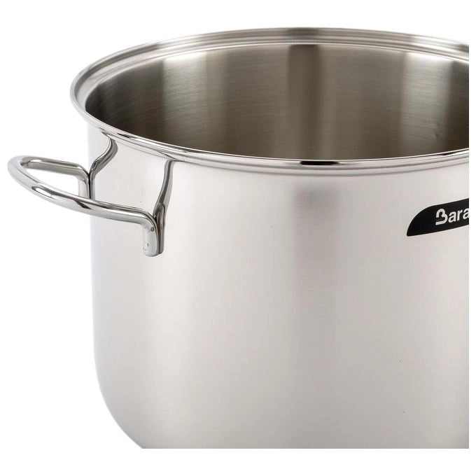 Barazzoni 266101020 Bonita Pentola in Acciaio Inox 20 cm con Fondo Termoradiante adatto a tutte le Fonti di Calore incluso Induzione colore Acciaio Inox