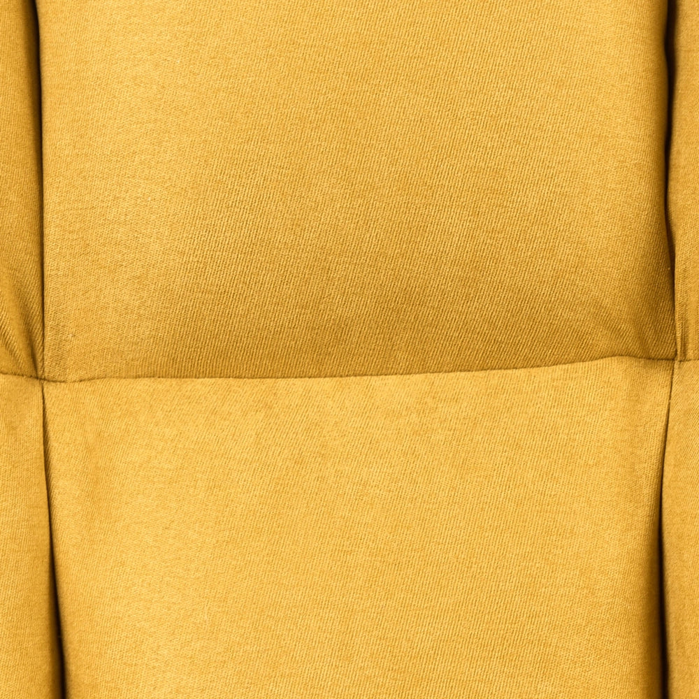 Sedia a dondolo Giallo Tessuto poliestere Rivestimento Gambe di legno Moderna