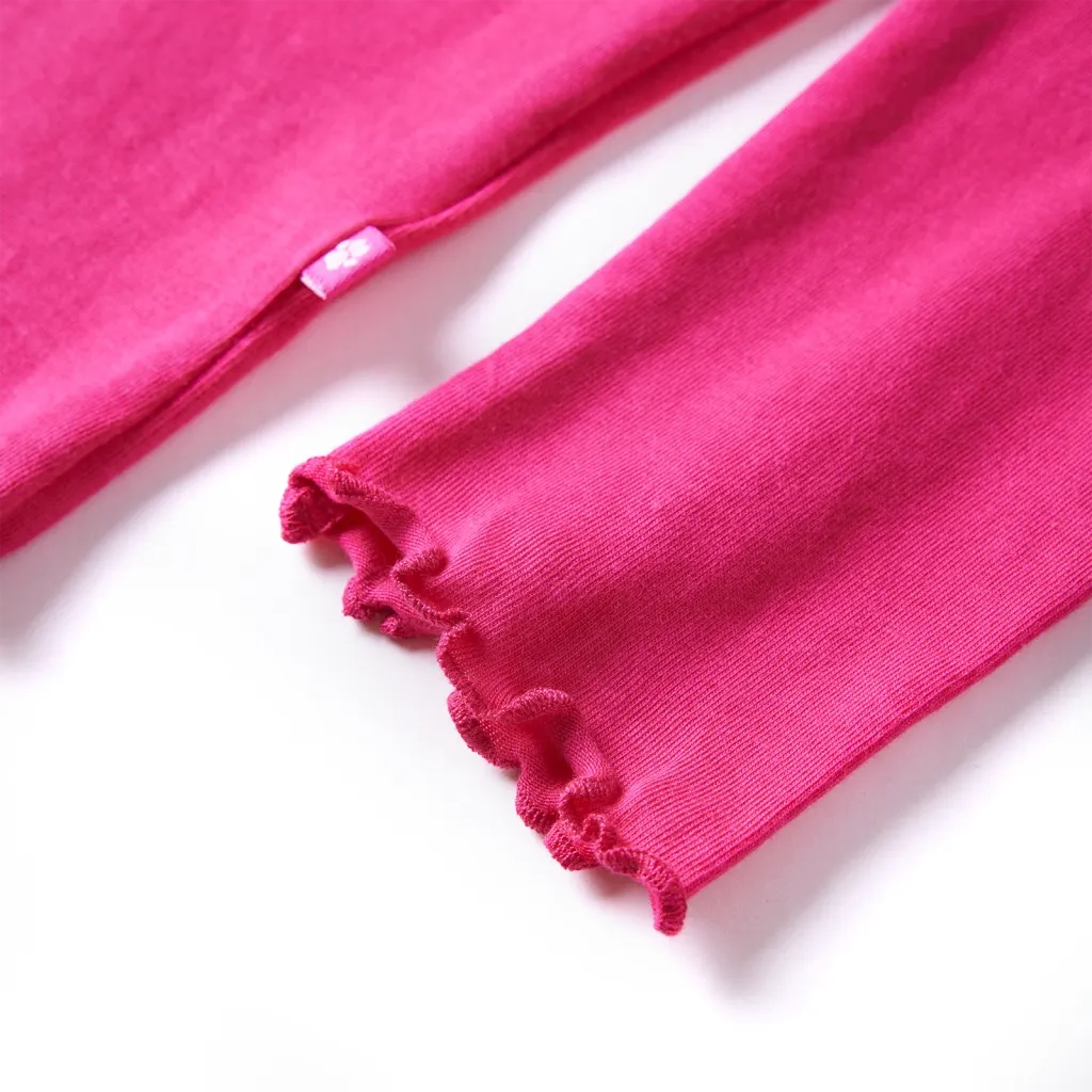 Maglietta da Bambina a Maniche Lunghe Fucsia 104 13705