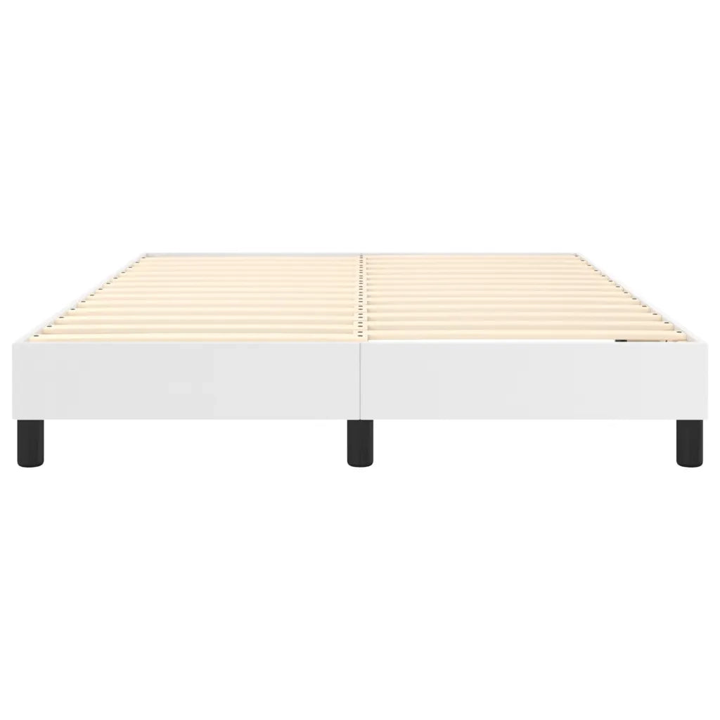 Struttura Letto a Rete a Molle Bianco 140x190 cm in Similpelle 3120695
