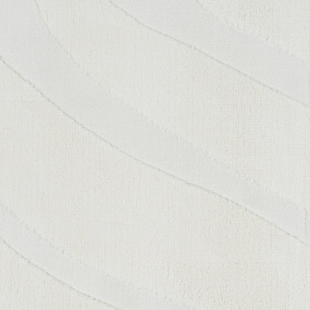 Tappeto da salotto rettangolare jacquard, 80 x 300 cm a pelo corto bianco sporco Stile Moderno