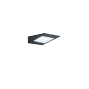 Lampada da parete Solar a led da 2,2w a batteria con fotovoltaico IP54 grigio scuro