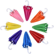 Paraplu Miniaturo 8 pezzi per Accessori per Pop per Bambini Decorazione per Feste di Burattini