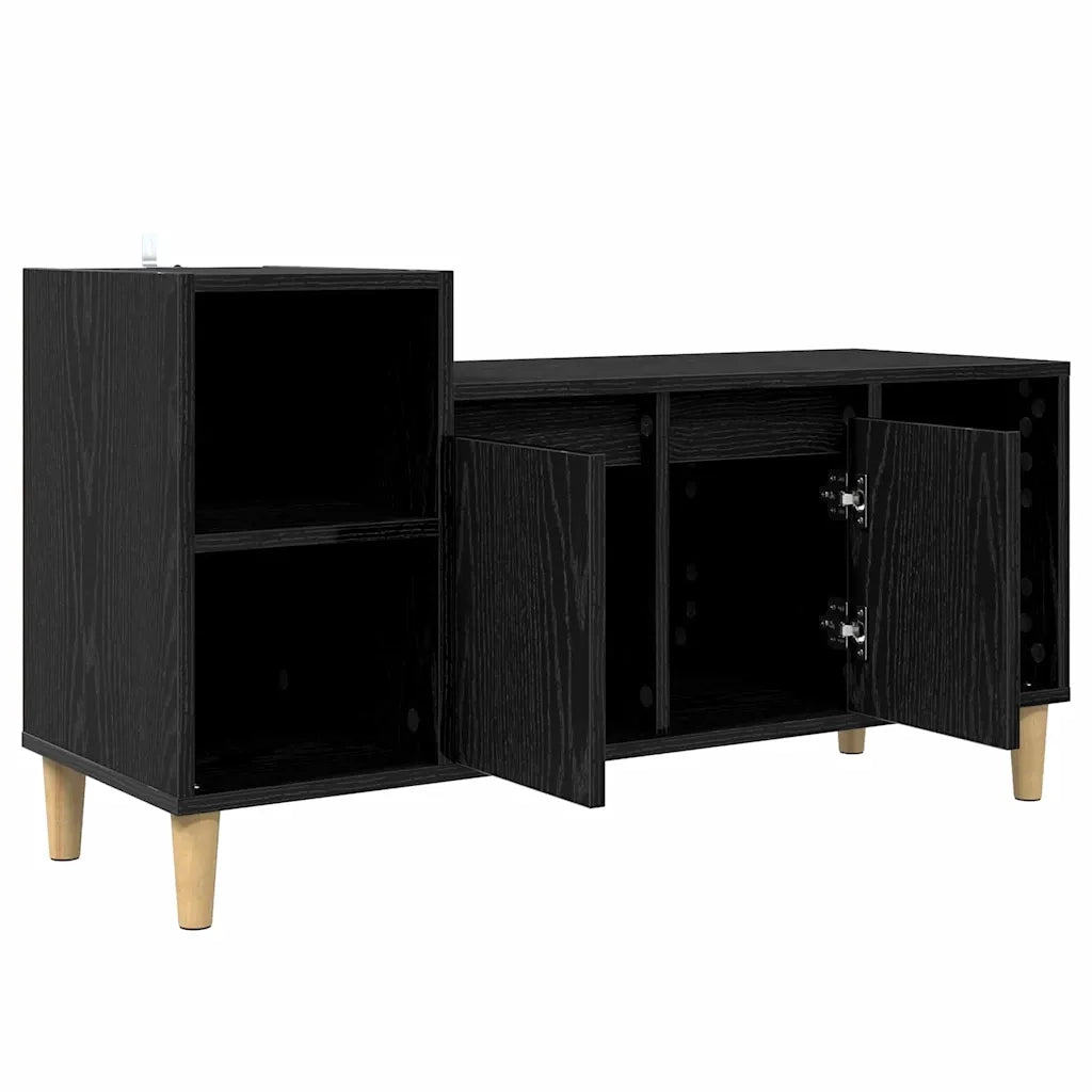 Mobile TV Rovere Nero 100 x 35 x 55 cm Legno multistrato 881023