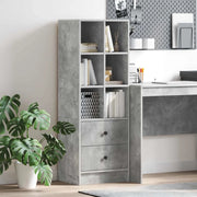 Credenza con cassetto Grigio cemento 45,5 x 34 x 127 cm 869365