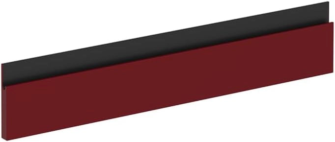 Frontale cucina R-Line, Rosso, 59.6 x 196 cm frontale del mobile per mobile per frigorifero, adatto per armadi da cucina R-Line per un montaggio semplice